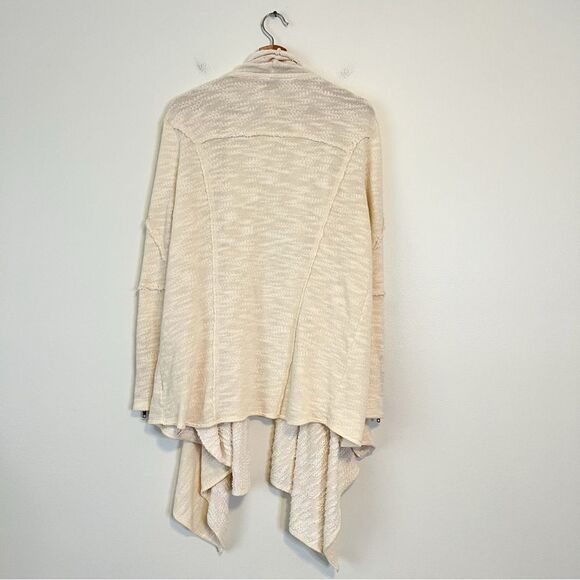 Free People In the Loop Open Front Cardigan in Cream Size Small - Picture 7 of 8